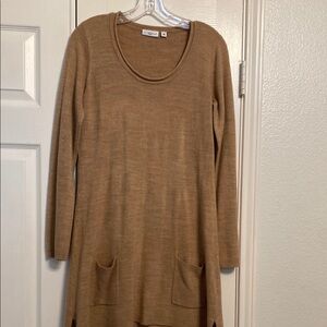 Women's Tan Sweater with Pockets